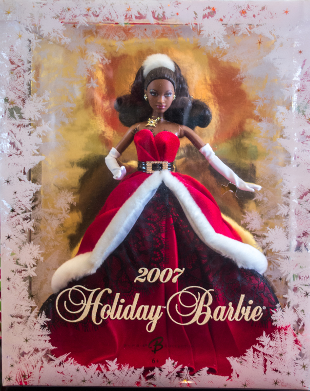 christmas barbie 2007