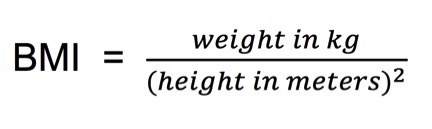 formula to figure out bmi