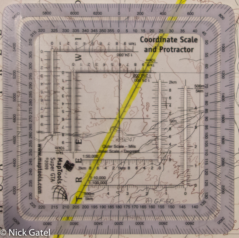 military map reading protractor