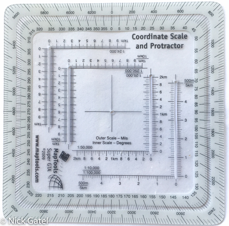 How to use a Military Protractor on a Map 