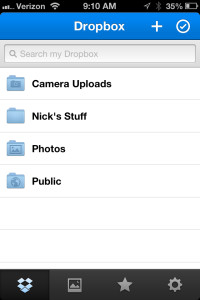 iPhone DropBox