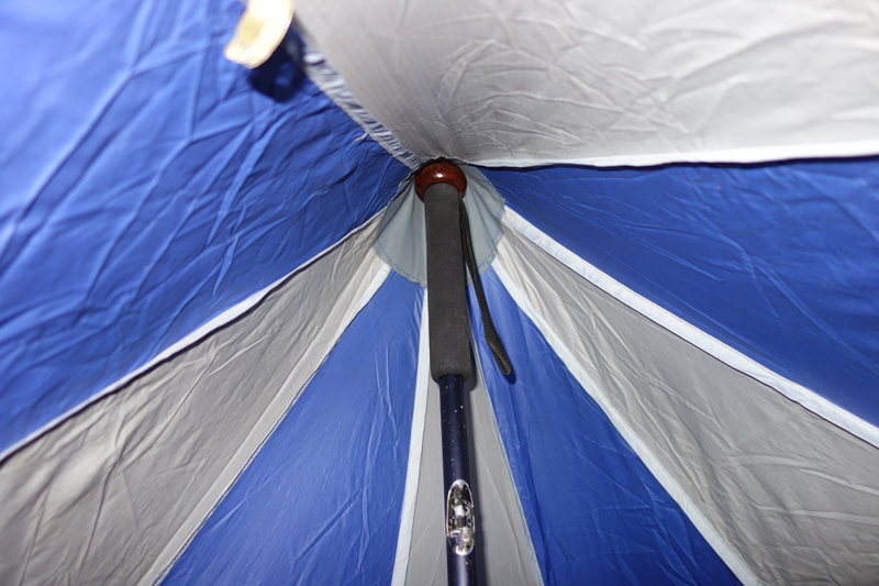 staff as tent pole