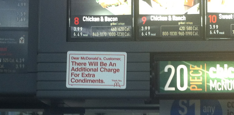 McDonalds Condiments 2