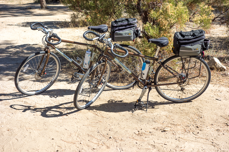 A pair of Novara Safari Touring Bicycles from REI