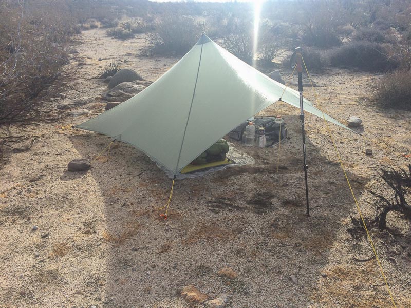 The MLD Trailstar is large inside and this THE shelter for shedding wind