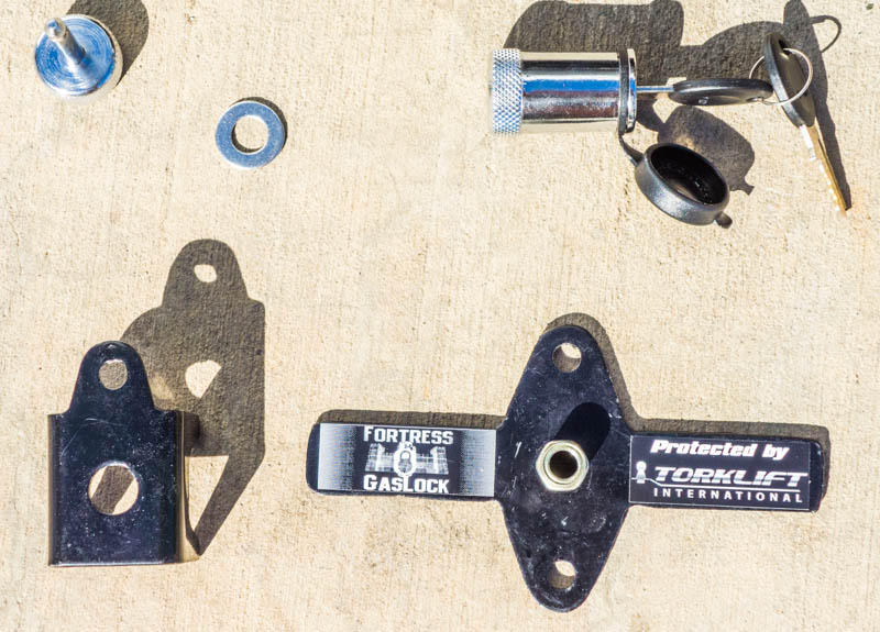 The Forklift Propane Lock Kit contains everything you need -- even a lock.