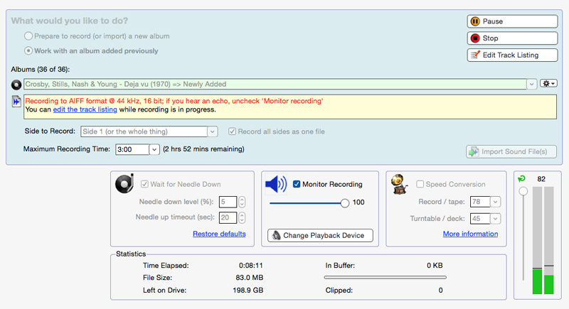 VinylStudio Recording in Progress