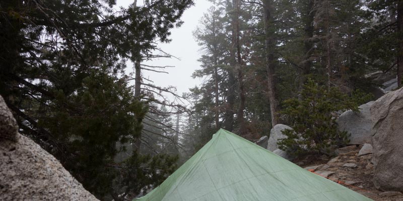 Deschutes CF Shelter in action