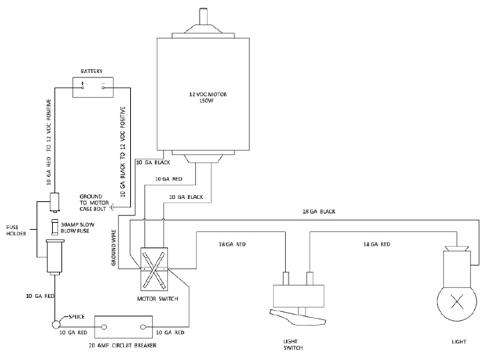 wiring diagram for Ulta-Fab 4000 Tongue Jack | PopUpBackpacker