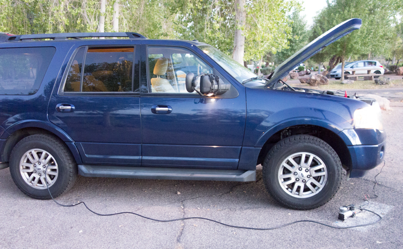 The extension hose isn't need to fill all 4 tires on the tow vehicle, but it will be needed to reach the trailer tires when the trailer is attached to the tow vehicle